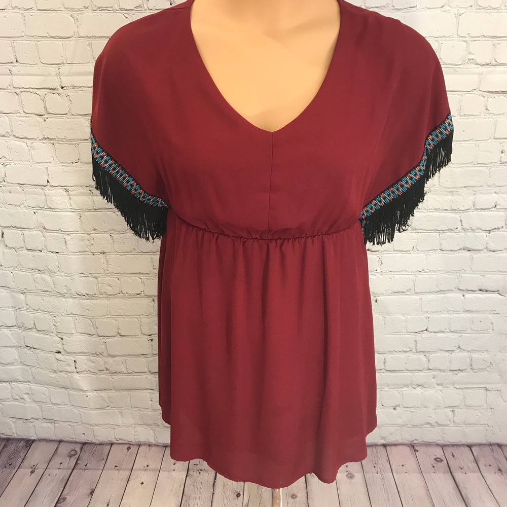 Zouk Fringe Tribal Dress NWOT